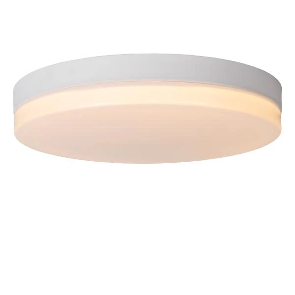 Lucide BISKIT - Flush ceiling light Bathroom - Ø 40 cm - LED - 1x36W 2700K - IP44 - Motion Sensor - White - detail 1